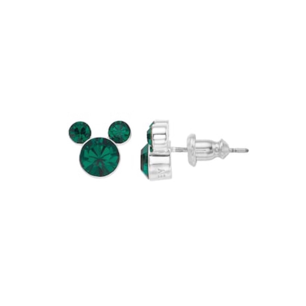 Mickey Mouse birthstone stud earrings NIB
